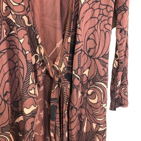 French Connection Floral Brown Long Cardigan - Picture 4 of 7
